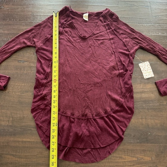 Free People Catalina Thermal Plumbery Heather Top Size Small Women - Picture 8 of 8